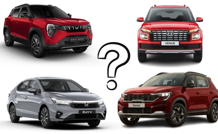 Comparison of top ADAS-equipped cars under ₹16 lakh in India – Mahindra XUV 3XO, Hyundai Venue, Honda City, Kia Sonet