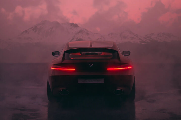 rear profile of the new BMW concept speedtop