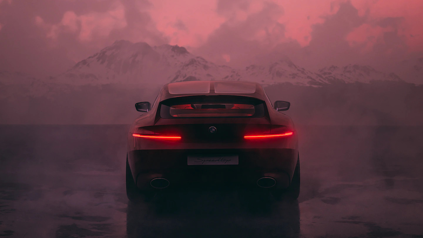 rear profile of the new BMW concept speedtop