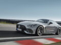Mercedes-AMG GT 63 Pro front three-quarter view with aggressive aero package