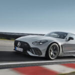 Mercedes-AMG GT 63 Pro front three-quarter view with aggressive aero package