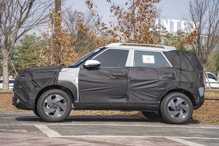 camouflaged all new hyundai Venue