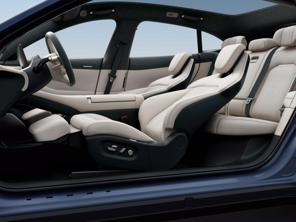 Luxury touches include zero-gravity front seats with massage, power-reclining rear seats, and full Nappa leather upholstery