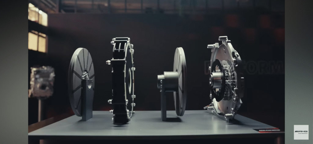 Axial flux motor layout used in the Mercedes AMG GT XX concept