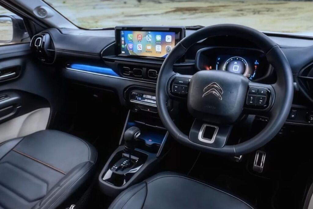 interior of the Citreon C3 sport edition