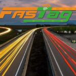 Fastag written in the air over the highway