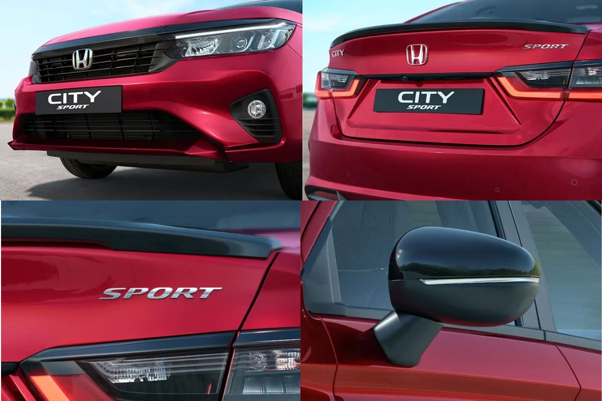 Exterior changes of the Honda City Sport 