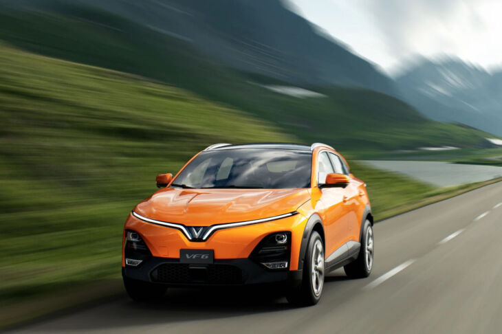 The Vinfast VF6 Plus comes with 204hp and 310Nm of torque sent to the front wheels,