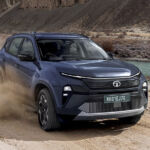 Tata Harrier EV in the sand