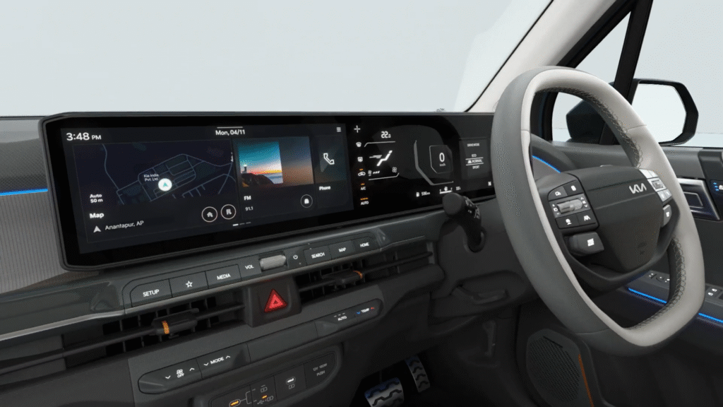 Interior of the Kia Syros
