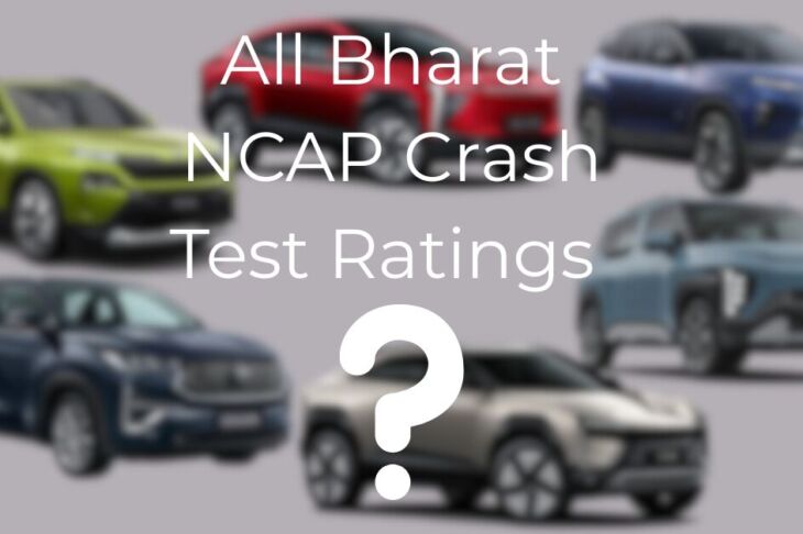 All Bharat NCAP Crash Test Ratings