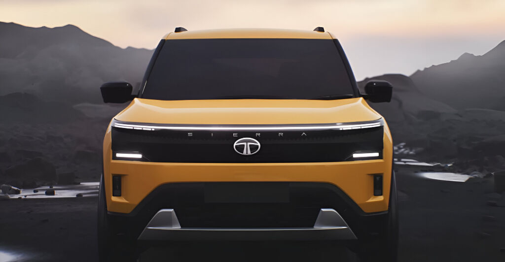 front profile of the Tata Sierra