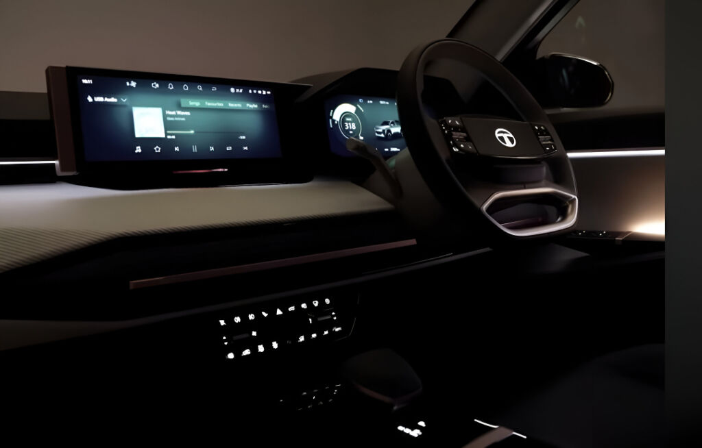 interior of the upcoming Tata Sierra EV