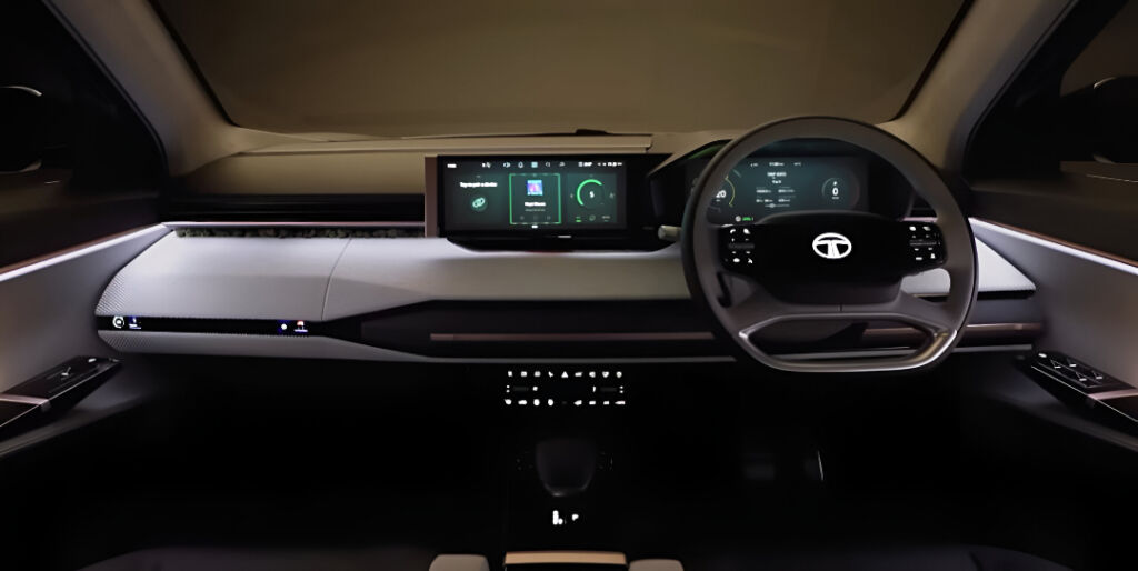 Complete interior of the upcoming Tata Sierra EV