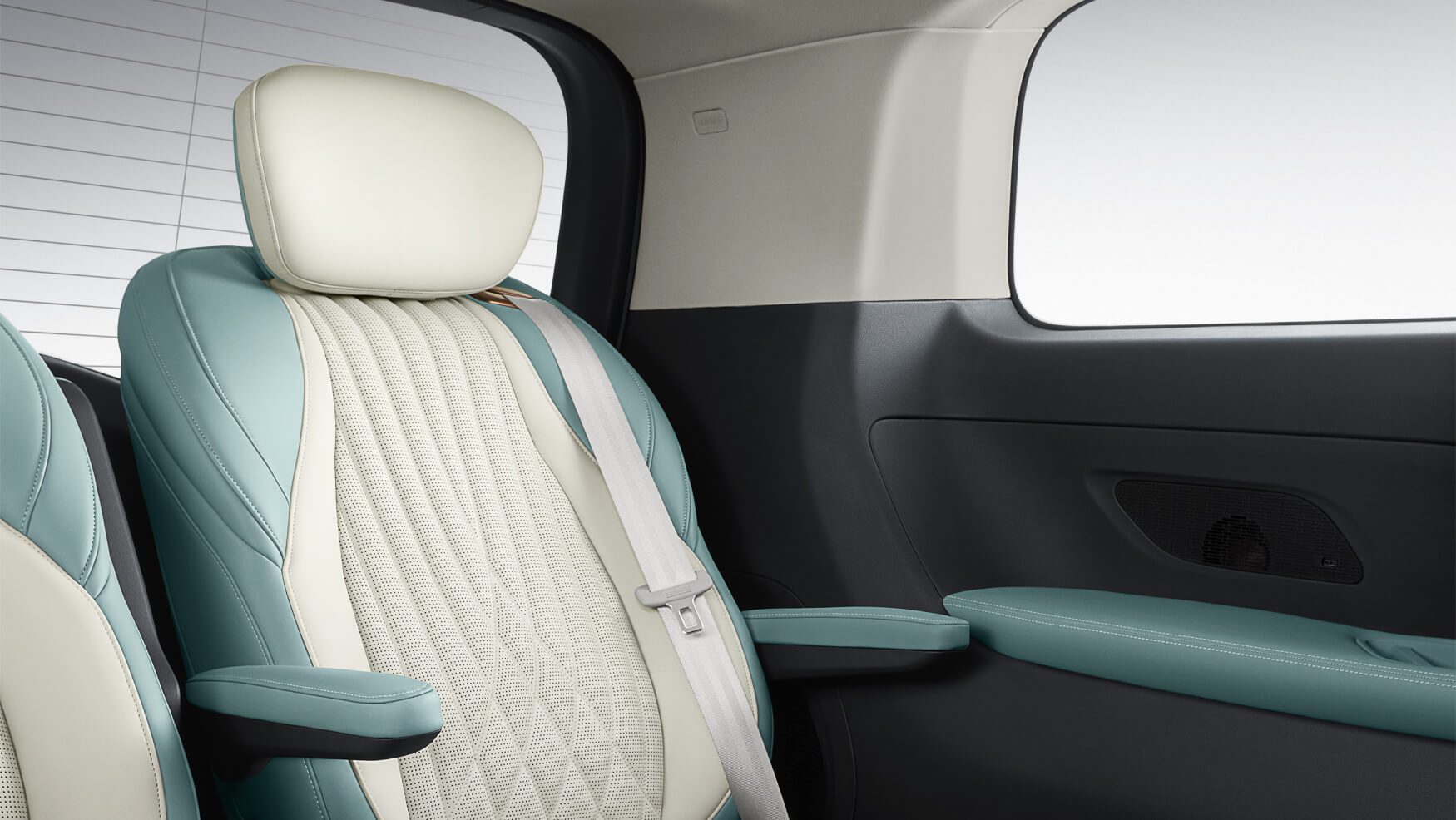 The third row is spacious enough for three adults